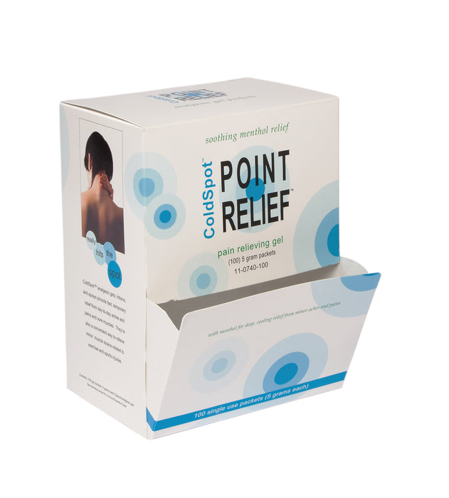 Point Relief 110740-1000 Coldspot Lotion - Gel Packet - 5 Gram, 10 Dispenser Boxes Of 100