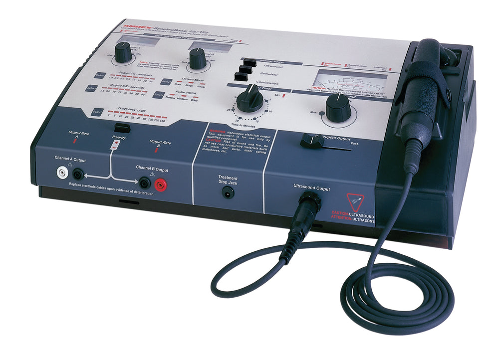 Amrex 01-US752-STQC Ultrasound/Stim Combo - Us/752 (High Volt), 1.0 Mhz With 10 Cm Head And Quickconnect Transducer