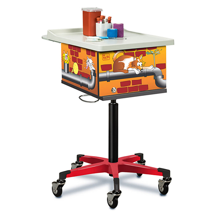 Clinton 15-4532 , Phlebotomy Cart, Pediatric/Alley Cats & Dogs
