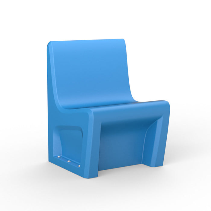 Cortech USA 116484(BG) Sentinel Armless Chair-Floor Mount, Gangable, Blue Grey