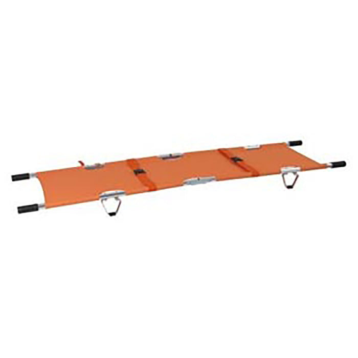 Line2Design 70038-O Folding Stretcher With Handles, Aluminum, Orange