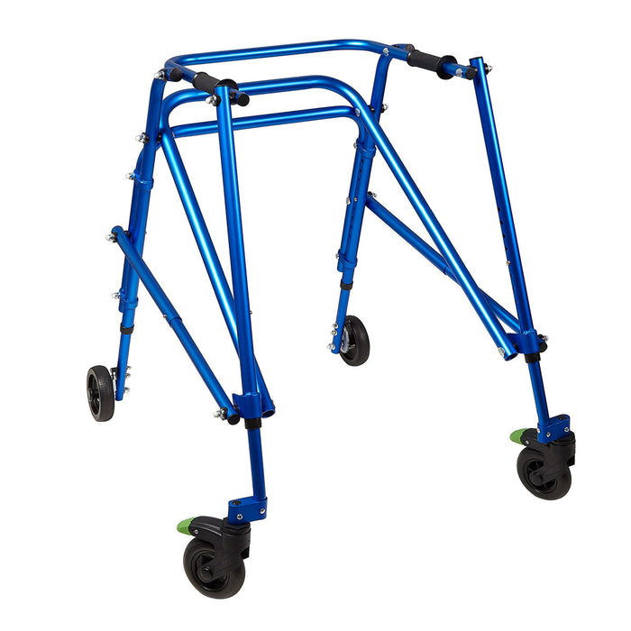 Ziggo KP440B Klip Posterior Walker, Four Wheeled, Blue, Size 4