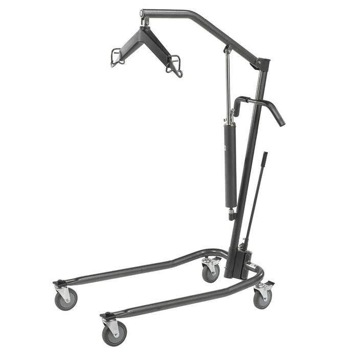 Drive 13023SV , Hydraulic Powered Patient Lift, 4 Point Cradle, 5" Casters