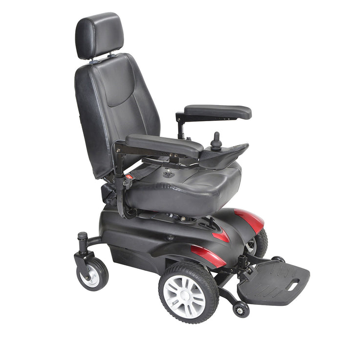 Drive titan2020 , Titan Transportable Front Wheel Power Wheelchair, Full Back Captain'S Seat, 20" X 20"
