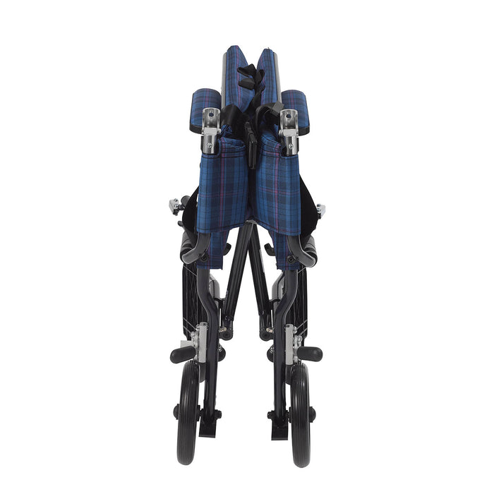 Drive dfl19-bl , Fly Lite Ultra Lightweight Transport Wheelchair, Blue