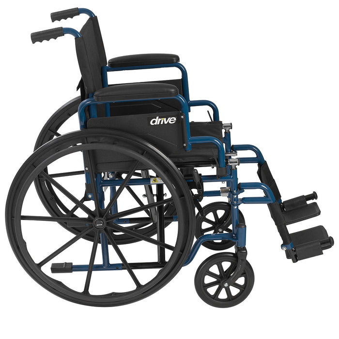 Drive bls16fbd-sf , Blue Streak Wheelchair With Flip Back Desk Arms, Swing Away Footrests, 16" Seat