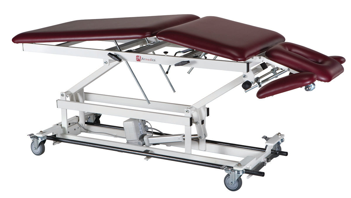 Armedica AM-500 Treatment Table - Motorized Hi-Lo, 5 Section, Elevating Center Section