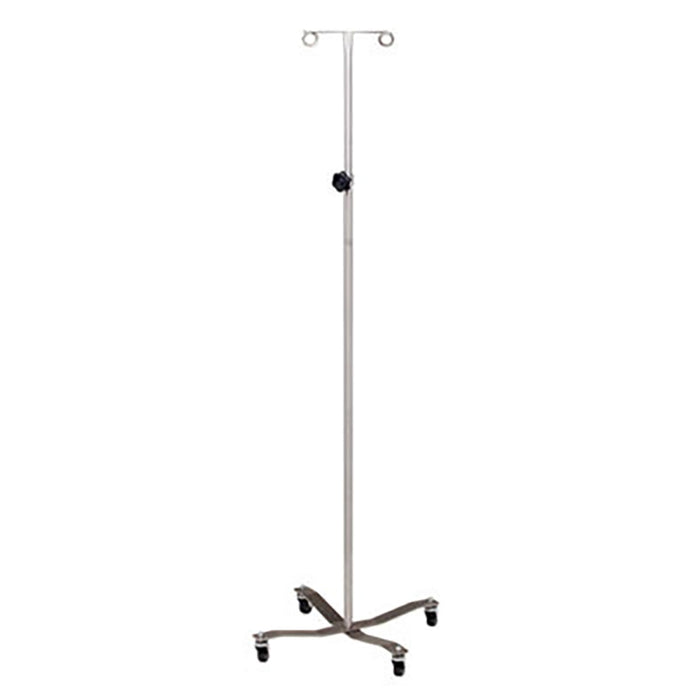 Clinton IVS-31 , Economy Iv Pole, Welded 2-Hook Top, Stainless Steel