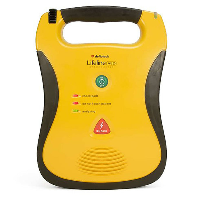 Heartsmart DCF-100 with Extras Defibtech Lifeline Semi Automatic Aed, Carrying Case, Cpr Prep Kit, Inspection Tag, Decal, Keychain Mask