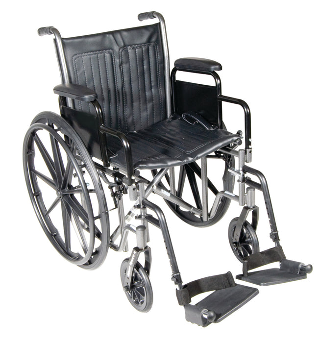 Drive SSP218FA-SF 18" Wheelchair With Fixed Arm, Swing Away Footrest