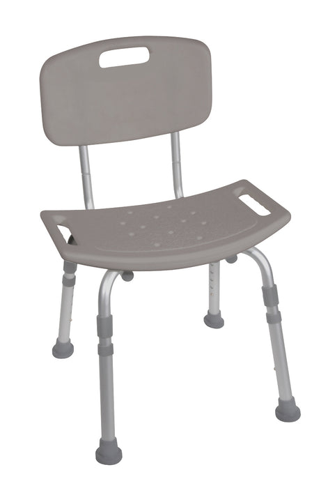 Generic 12202KD-4 Shower Chair With Back, Kd, 4 Each