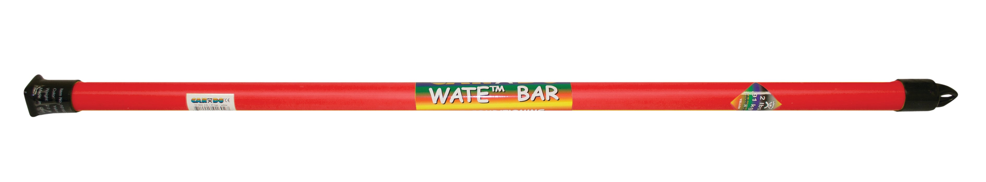 CanDo 007601-E Slim Wate Bar, Red, 3 Lbs.