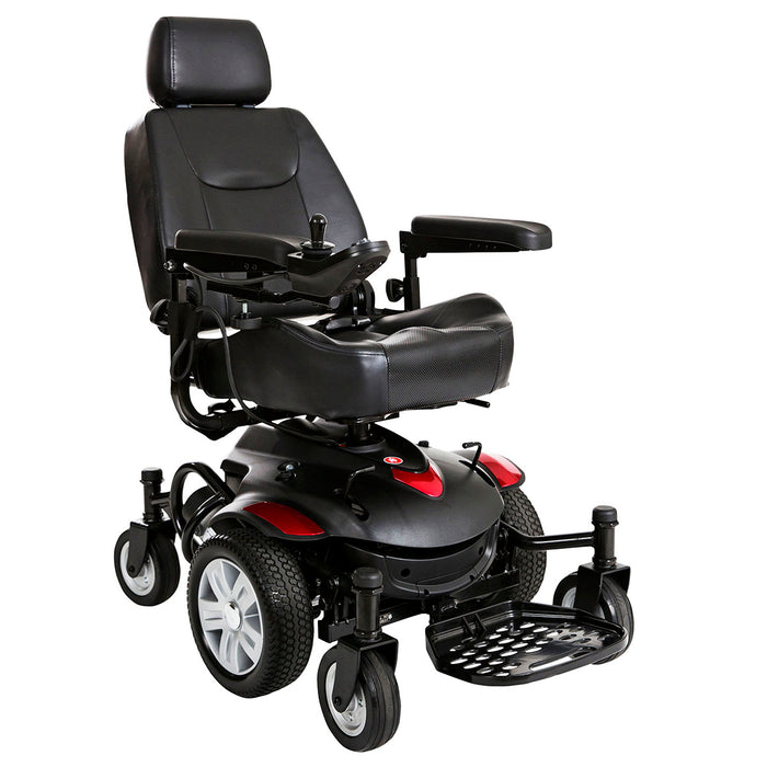 Drive titanaxs-20cs , Titan Axs Mid-Wheel Power Wheelchair, 20"X18" Captain Seat