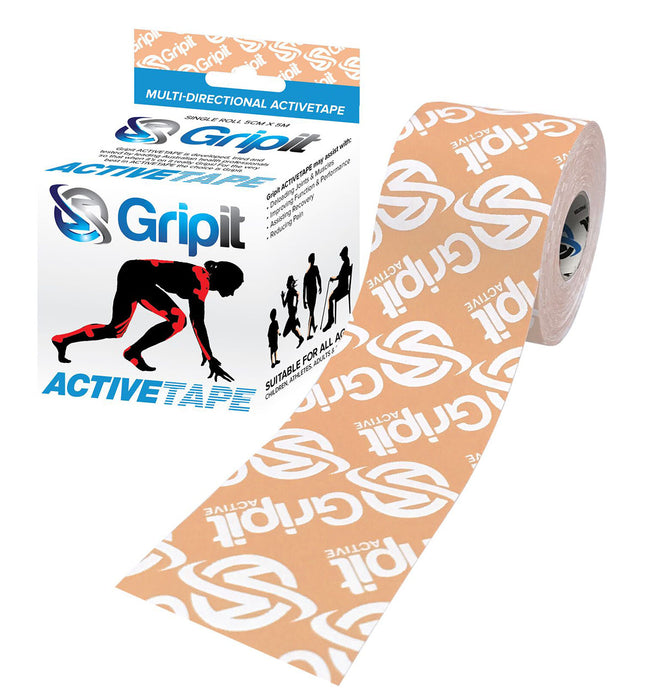 Strapit GRIPITAK50TL Activetape, 2 In X 5.5 Yds, Tan With Logo