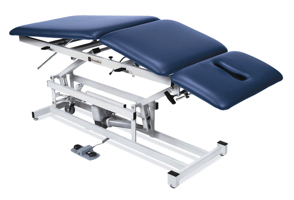 Armedica AM-350 Treatment Table - Motorized Hi-Lo, 3 Section, Non-Elevating Center Section