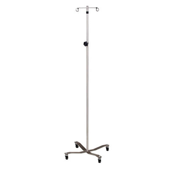 Clinton IVS-312 , Economy Iv Pole, Detachable 2-Hook Top, Stainless Steel