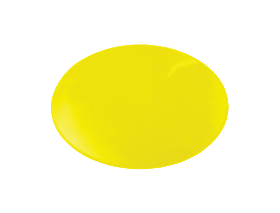 Dycem NS02198 Non-Slip Circular Pad, 7-1/2" Diameter, Yellow