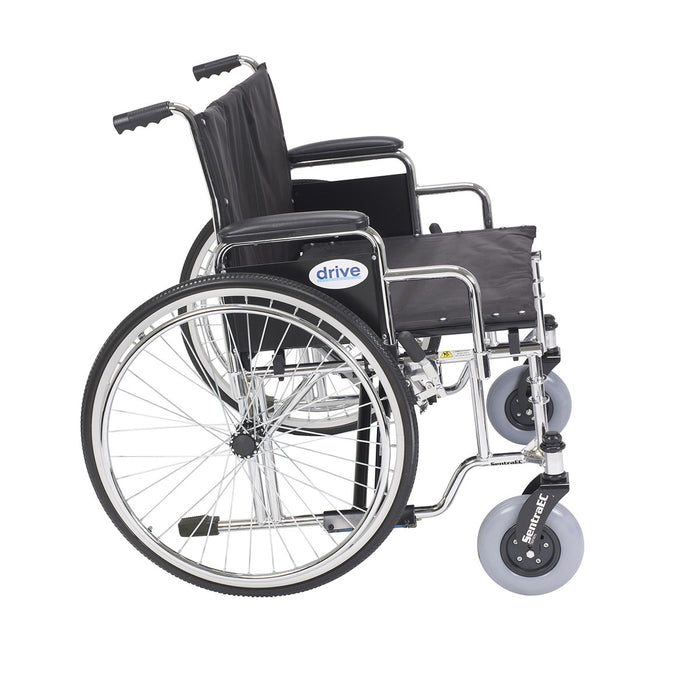 Drive std28ecdda , Sentra Ec Heavy Duty Extra Wide Wheelchair, Detachable Desk Arms, 28" Seat