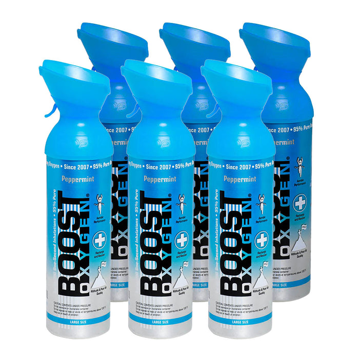 Boost Oxygen 11-2221-6 , Peppermint, Large (10-Liter), Case Of 6