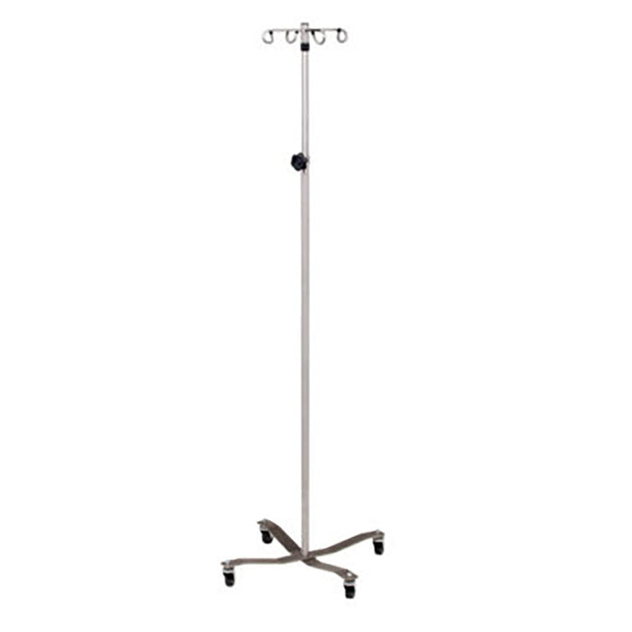 Clinton IVS-314 , Economy Iv Pole, Detachable 4-Hook Top, Stainless Steel