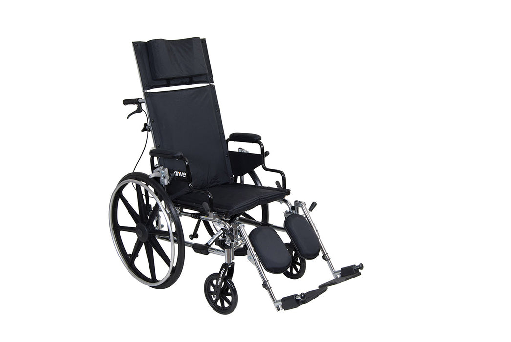 Drive pla418rbdda , Viper Plus Gt Full Reclining Wheelchair, Detachable Desk Arms, 18" Seat