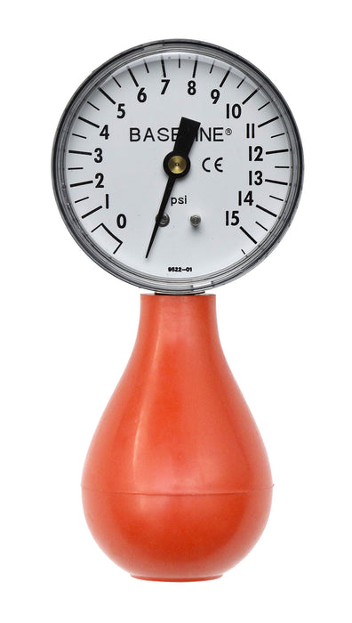 Baseline 12-0292 Dynamometer - Pneumatic Squeeze Bulb - 15 Psi Capacity, No Reset