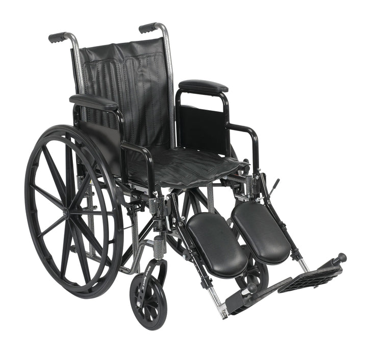 Drive SSP216DDA-ELR 16" Wheelchair With Removable Desk Armrest, Swing Away Elevating Leg Rest