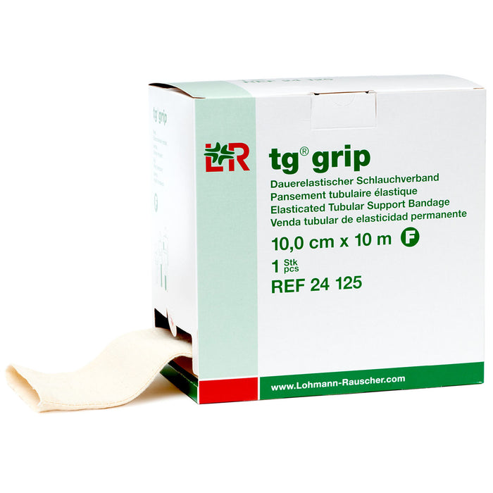 L&R 24-4020-12 Tg-Grip Elastic Tubular Support Band, Size F, 4 In X 11 Yds (10 Cm X 10 M), Case Of 12