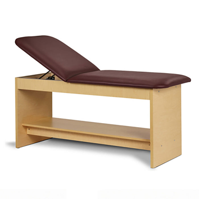 Clinton 91020-27 , Panel Leg Series, Treatment Table With Full Shelf, 72" X 27" X 31"