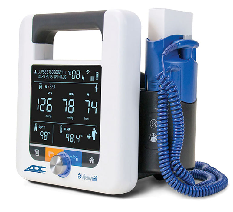 ADC 9005BPTO Adview 2 Diagnostic Station, W/ Blood Pressure And Temperature Modules