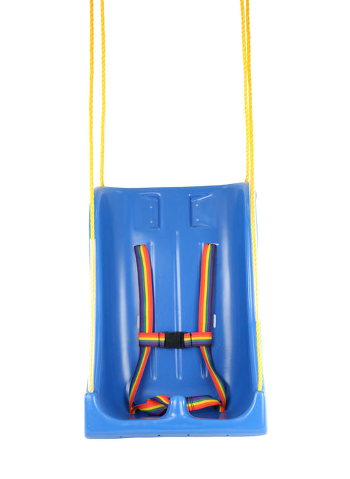 Skillbuilders 30-1630 Full Support Swing Seat With Pommel, Small (Child), With Rope