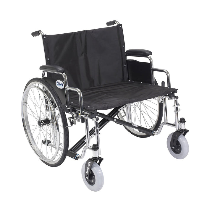 Drive std26ecdda , Sentra Ec Heavy Duty Extra Wide Wheelchair, Detachable Desk Arms, 26" Seat