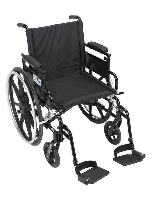 Drive pla418fbdaarad-sf , Viper Plus Gt Wheelchair With Flip Back Removable Adjustable Desk Arms, Swing Away Footrests, 18" Seat