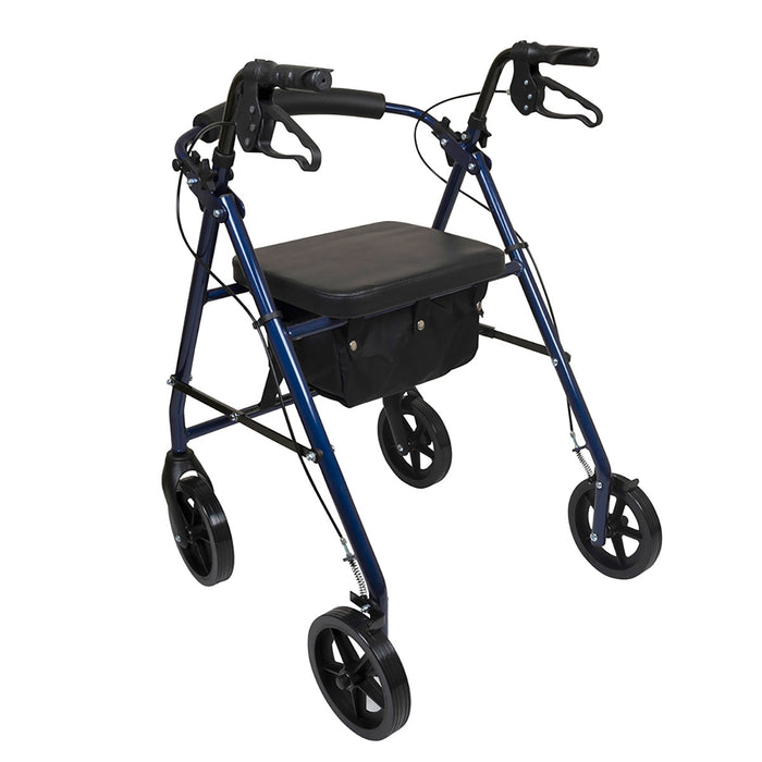 Compass RLA8BL Probasics Deluxe Aluminum Rollator With 8-Inch Wheels, Blue