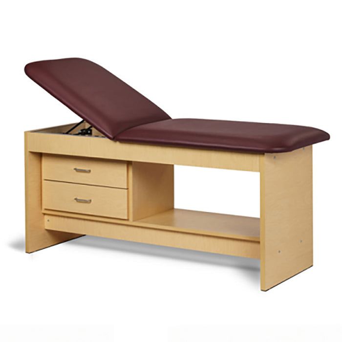 Clinton 91013-27 , Panel Leg Series, Treatment Table With Shelf And Drawers, 72" X 27" X 31"