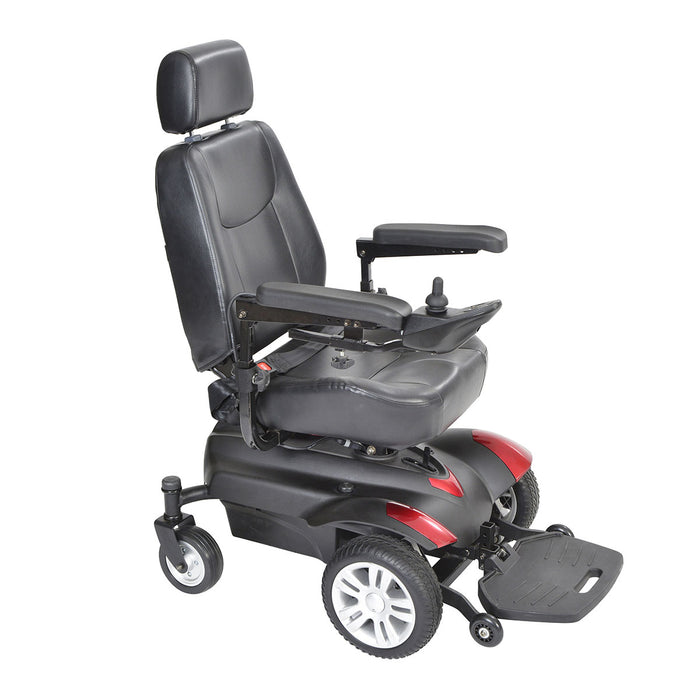 Drive titanlb18csx16 , Titan X16 Front Wheel Power Wheelchair, Vented Captain'S Seat, 18" X 18"