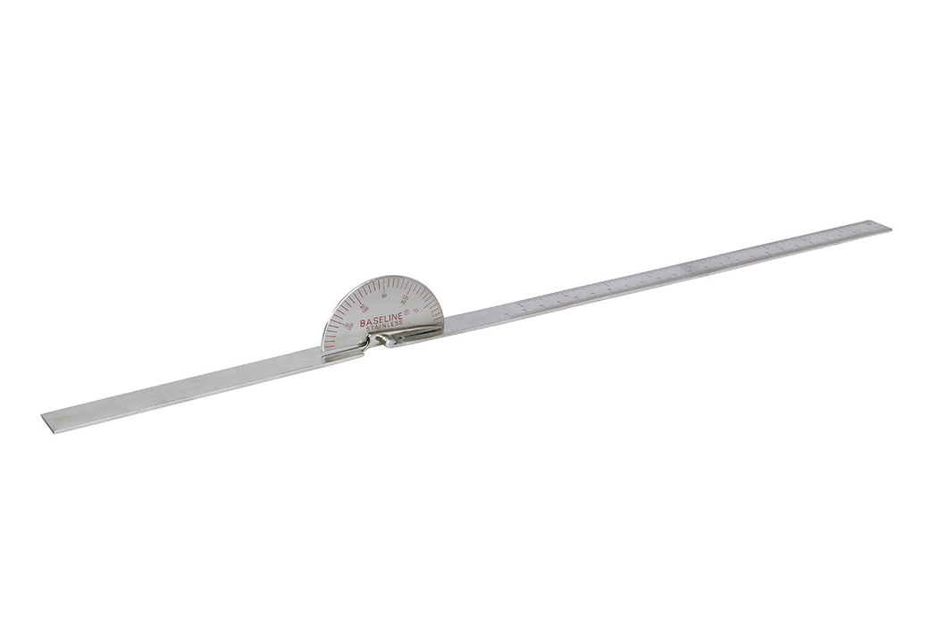 Baseline A871079-IKQ Metal Goniometer - 180 Degree Range - 18 Inch Legs