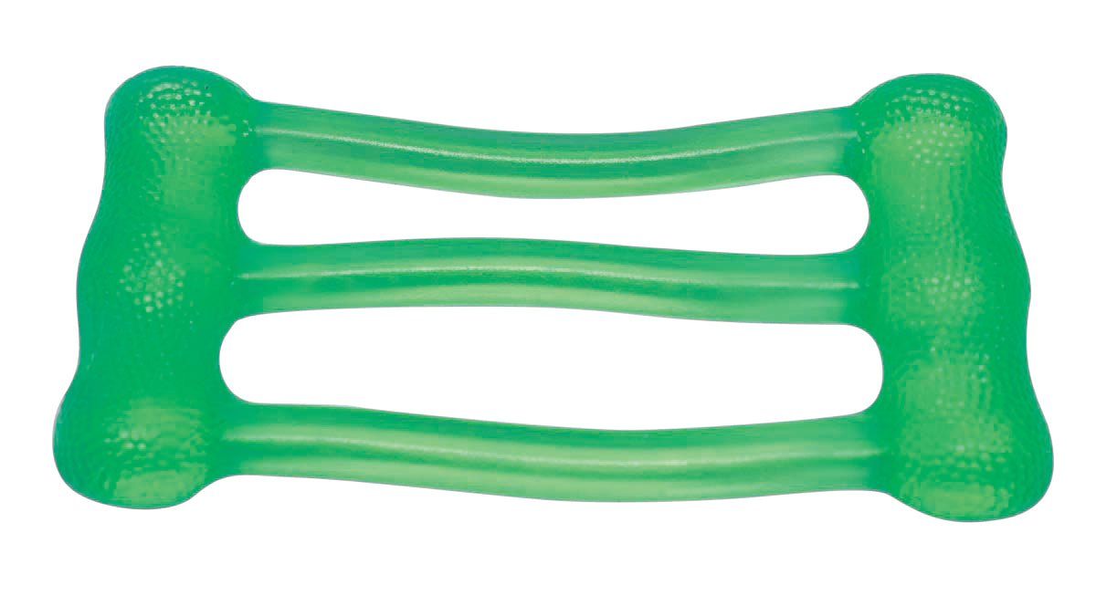 CanDo JE434-3 GR-MED Jelly Expander Triple Exerciser - Green - Medium