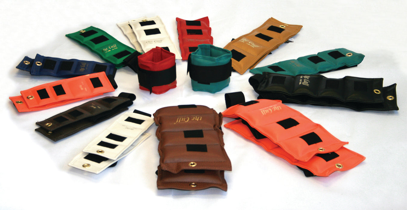 the Cuff 24pc set Original Ankle And Wrist Weight, 24 Piece Set (2 Each: .25, .5, .75, 1, 1.5, 2, 2.5, 3, 4, 5, 7.5, 10 Lb.)