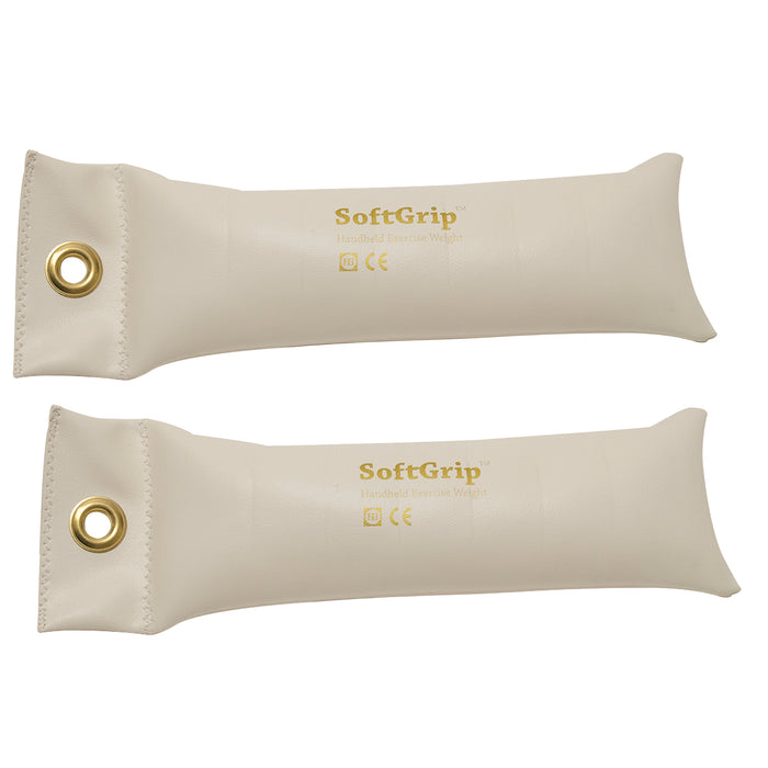 CanDo 10-0356-2 Softgrip Hand Weight - 4 Lb - Silver - Pair