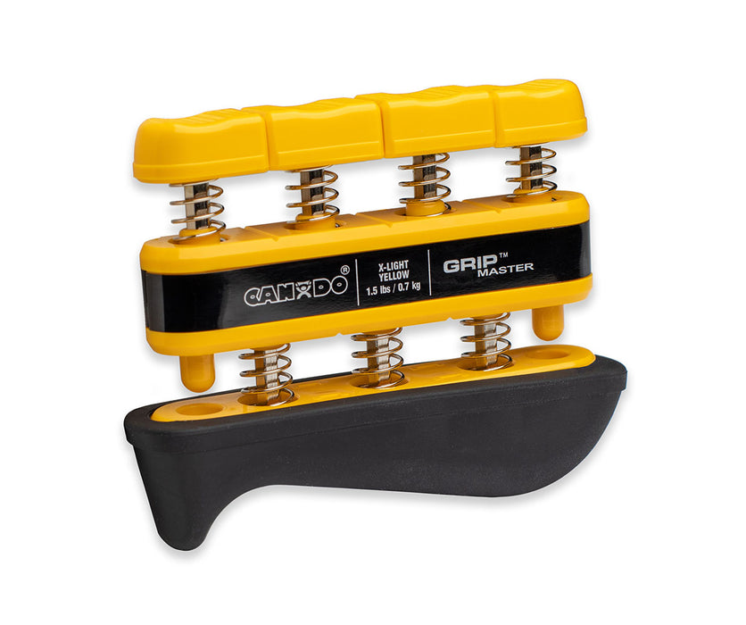 CanDo 14000 CD-GM-01 Grip-Master Hand Exerciser - Yellow, X-Light - Finger (1.5 Lb)