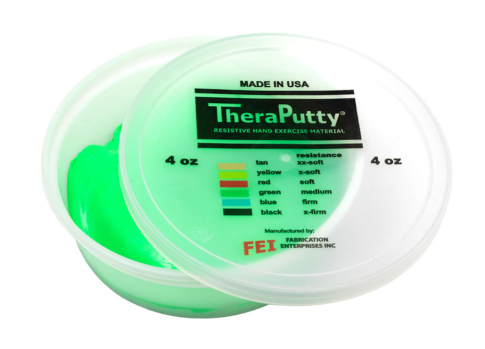 TheraPutty FAB 1605 SPMRC Cando Antimicrobial Exercise Material - 6 Oz - Green - Medium