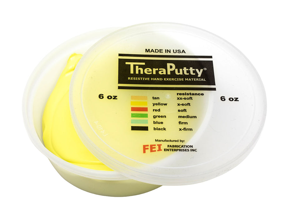 TheraPutty FAB 1602-SPM Cando Exercise Material - 6 Oz - Yellow - X-Soft