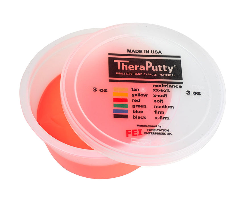 TheraPutty FAB 1303-SPM Cando Exercise Material - 3 Oz - Red - Soft