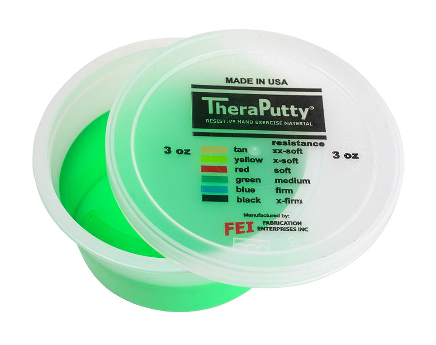 TheraPutty FAB 1305-SPM Cando Exercise Material - 3 Oz - Green - Medium