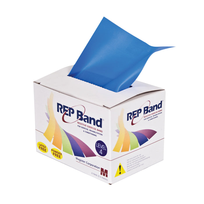 REP 10-1077 Band Exercise Band - Latex Free - 6 Yard - Blueberry, Level 4