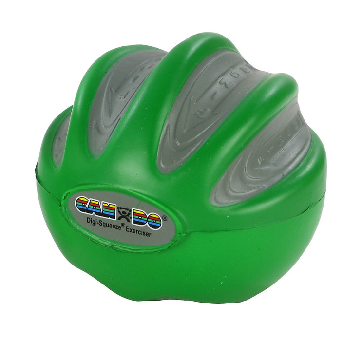 CanDo 10-1982 Digi-Squeeze Hand Exerciser - Medium - Green, Moderate