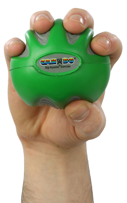 CanDo 10-1982 Digi-Squeeze Hand Exerciser - Medium - Green, Moderate