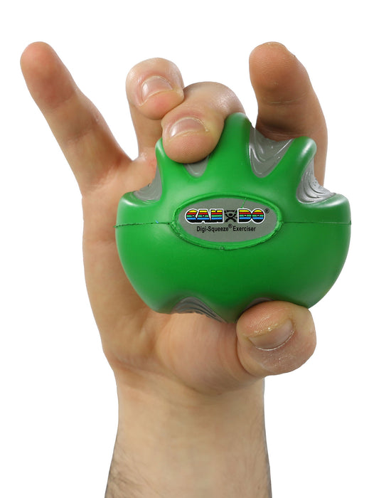 CanDo 10-1982 Digi-Squeeze Hand Exerciser - Medium - Green, Moderate