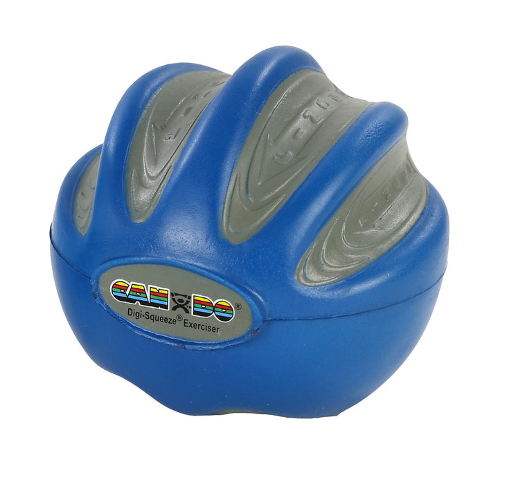 CanDo 10-1983 Digi-Squeeze Hand Exerciser - Medium - Blue, Firm